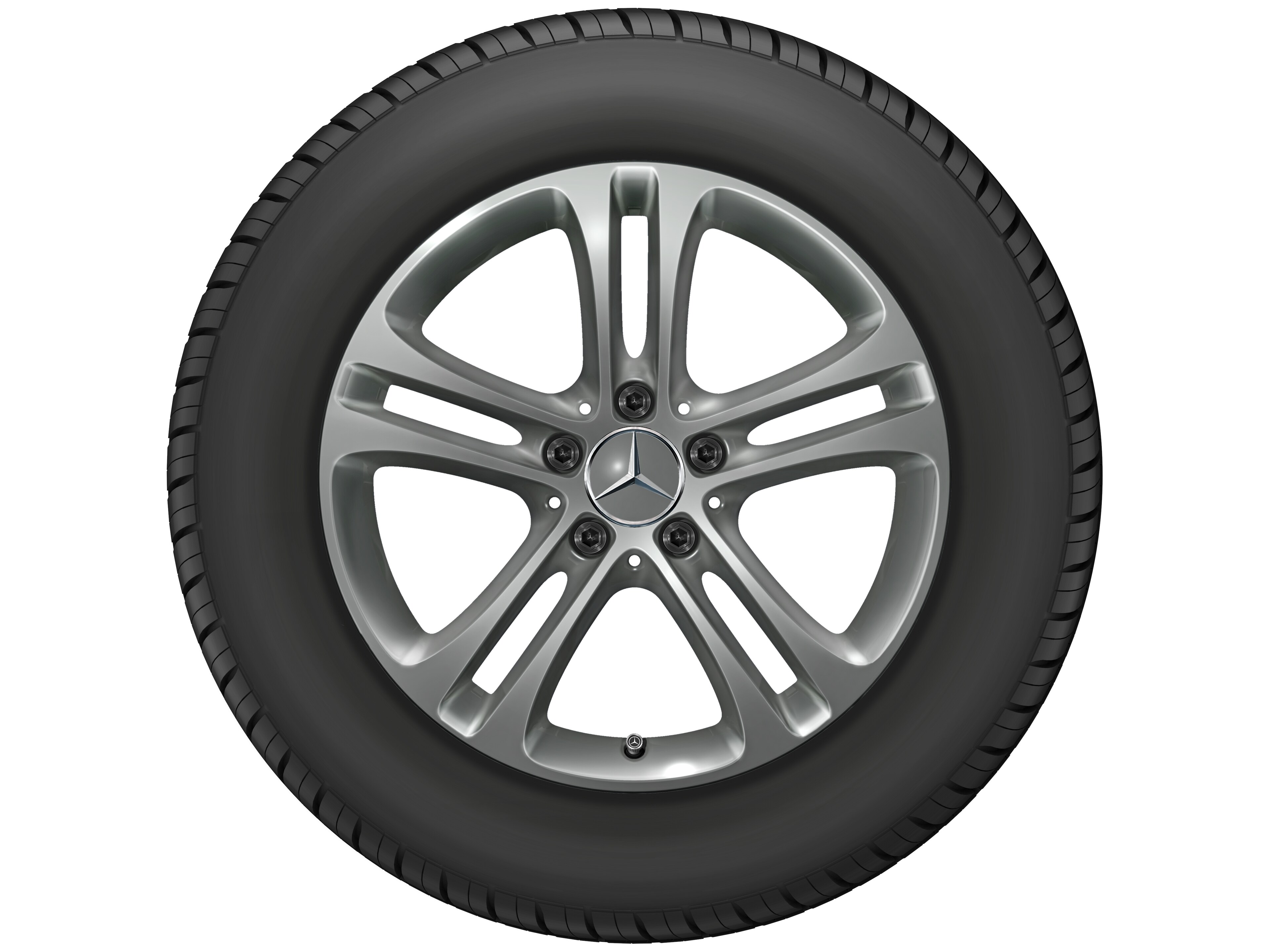 5-twin-spoke wheel, 43.2 cm (17-inch) - 6,5 J x 17 ET 44, himalaya grey, painted