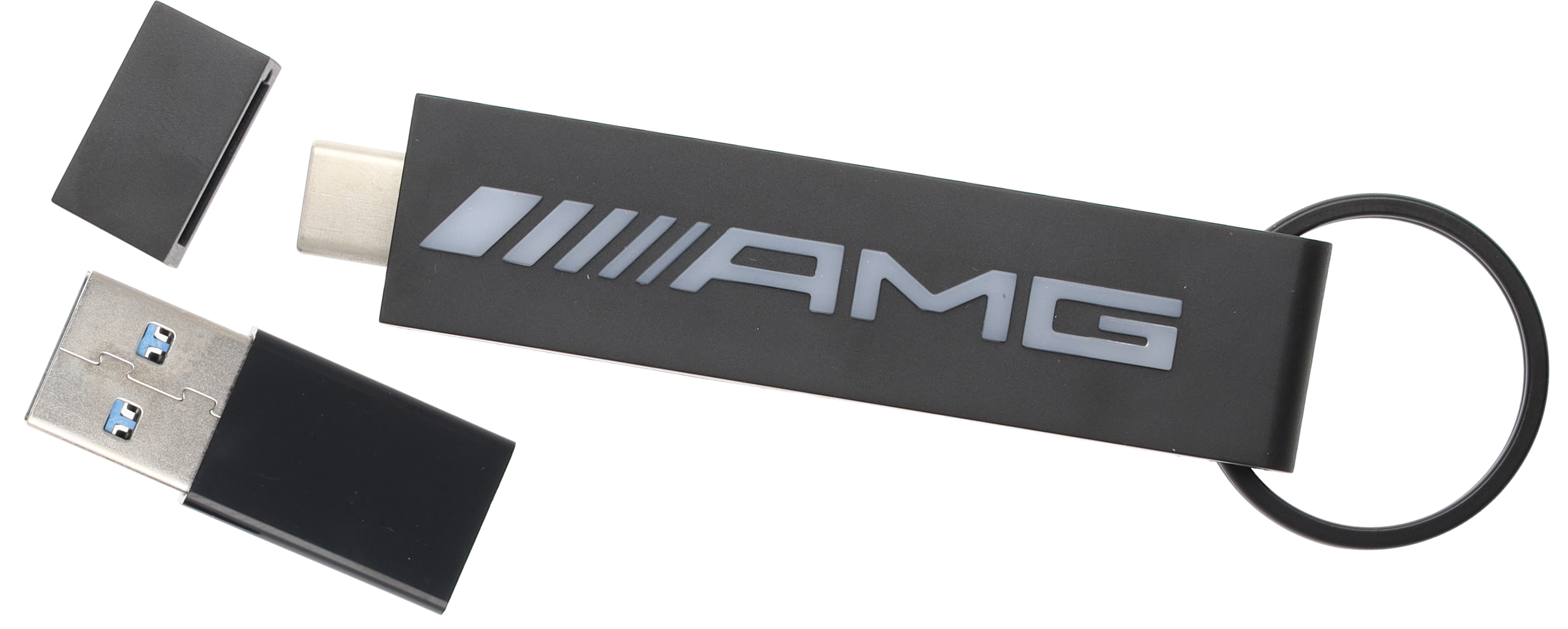 AMG USB flash drive, 64 GB - black, Plastic