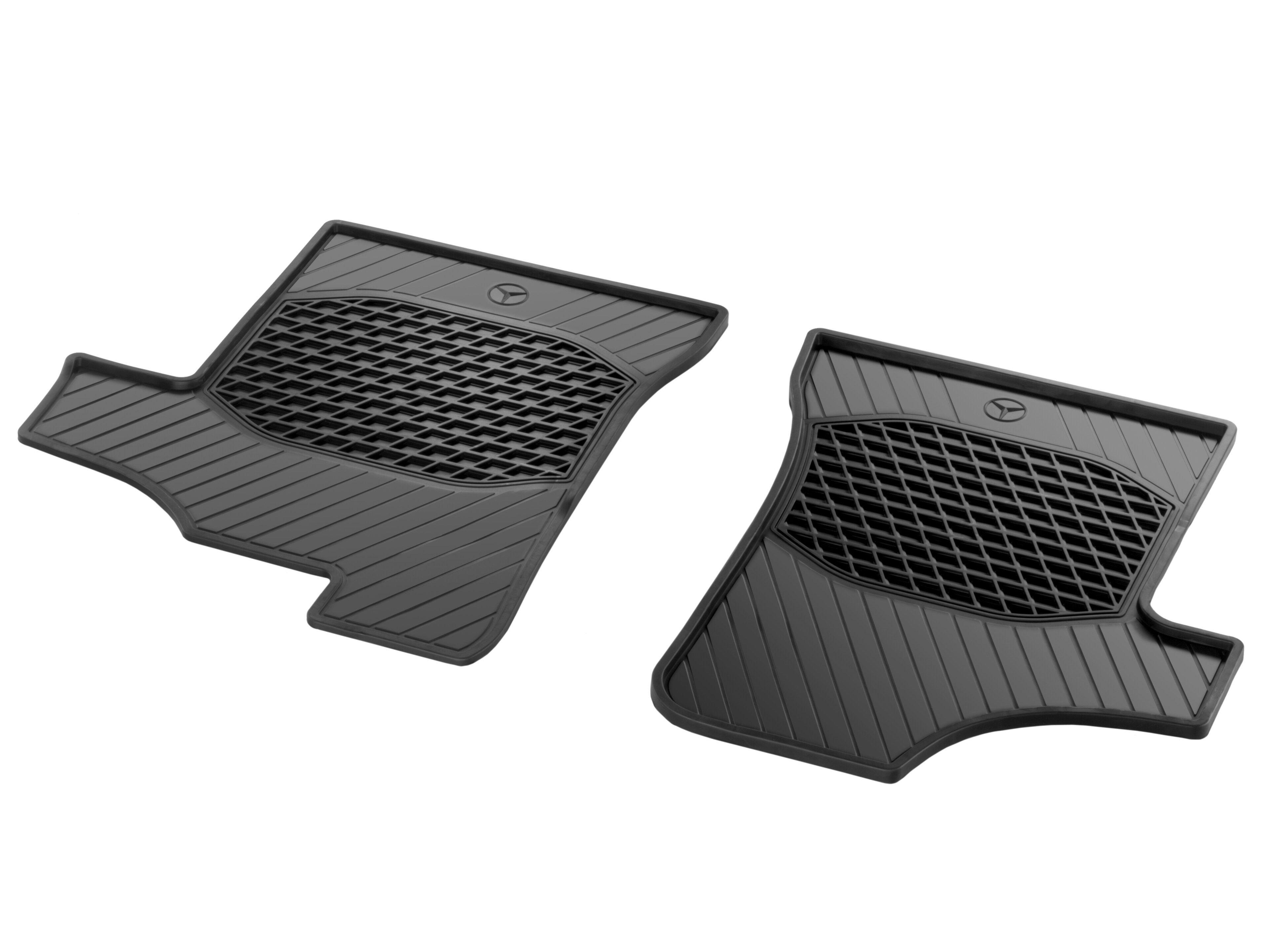 All-season mats, Driver & front passenger's mat, Set of 2 - RHD, black