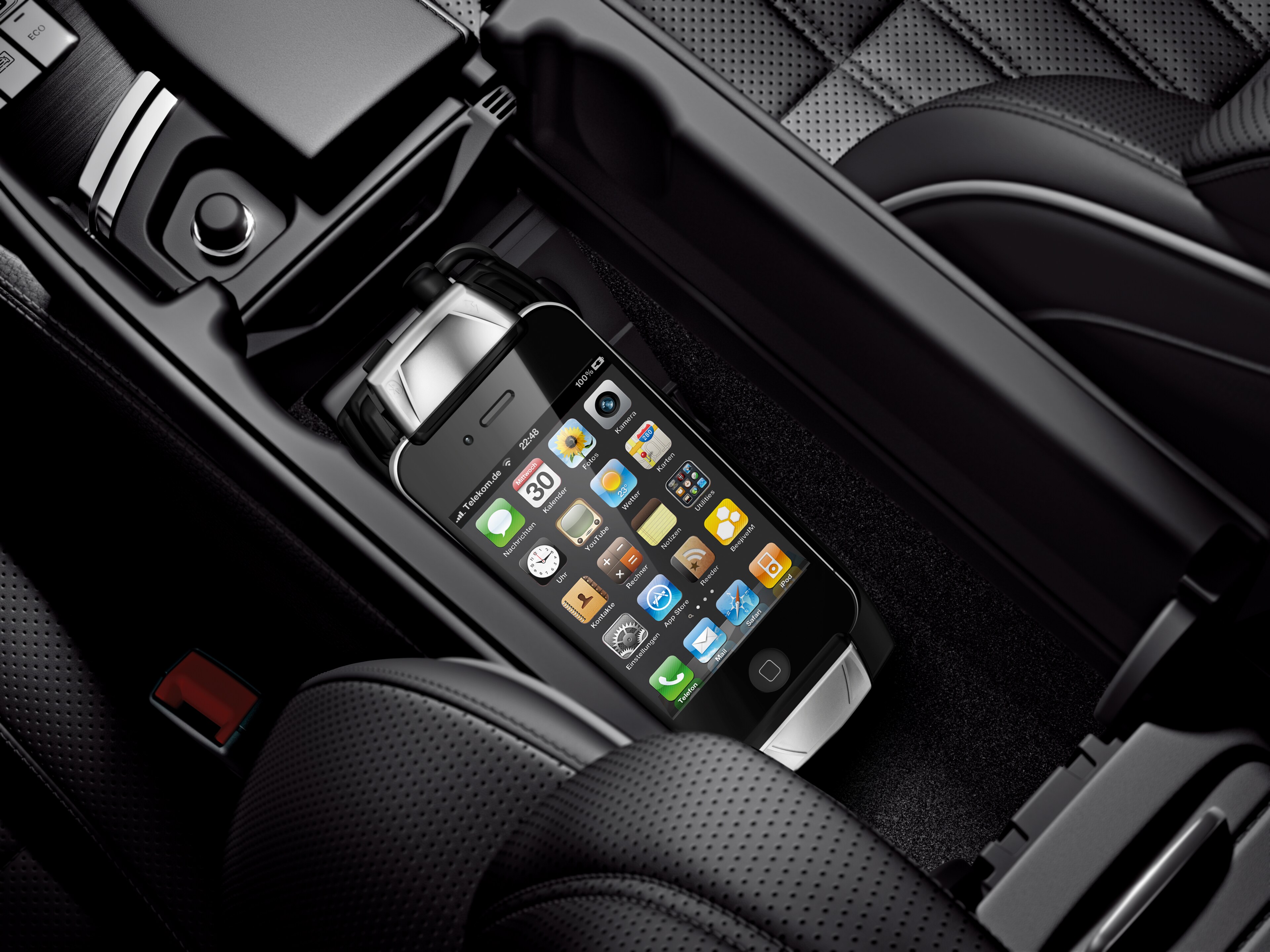 Mobile phone cradle for iPhone® 4/iPhone® 4s