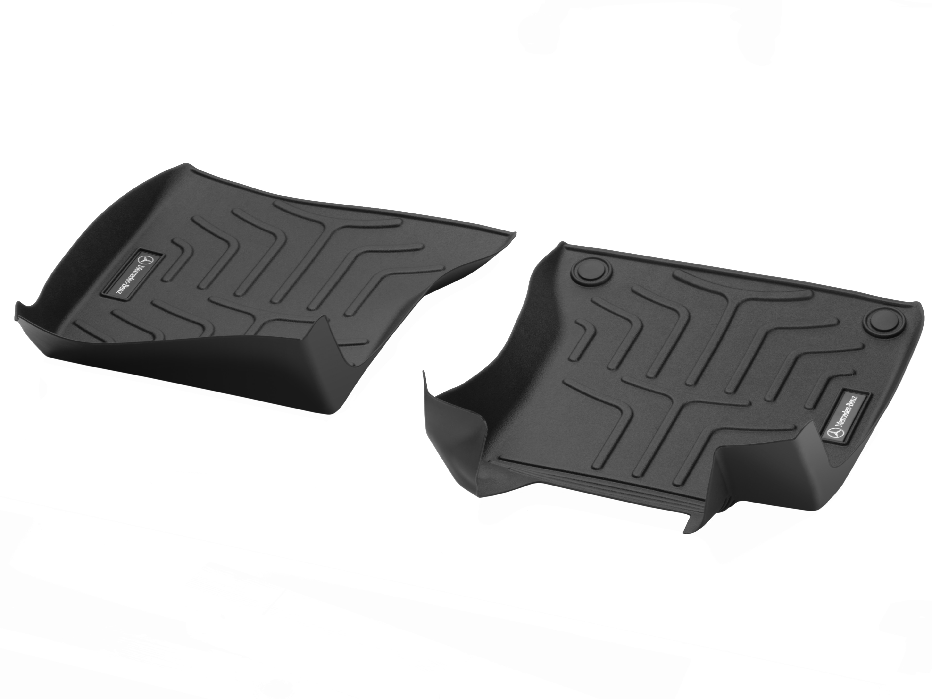 Floor mat trays CLASSIC, Driver/front passenger's mat, Set of 2 - LHD, black