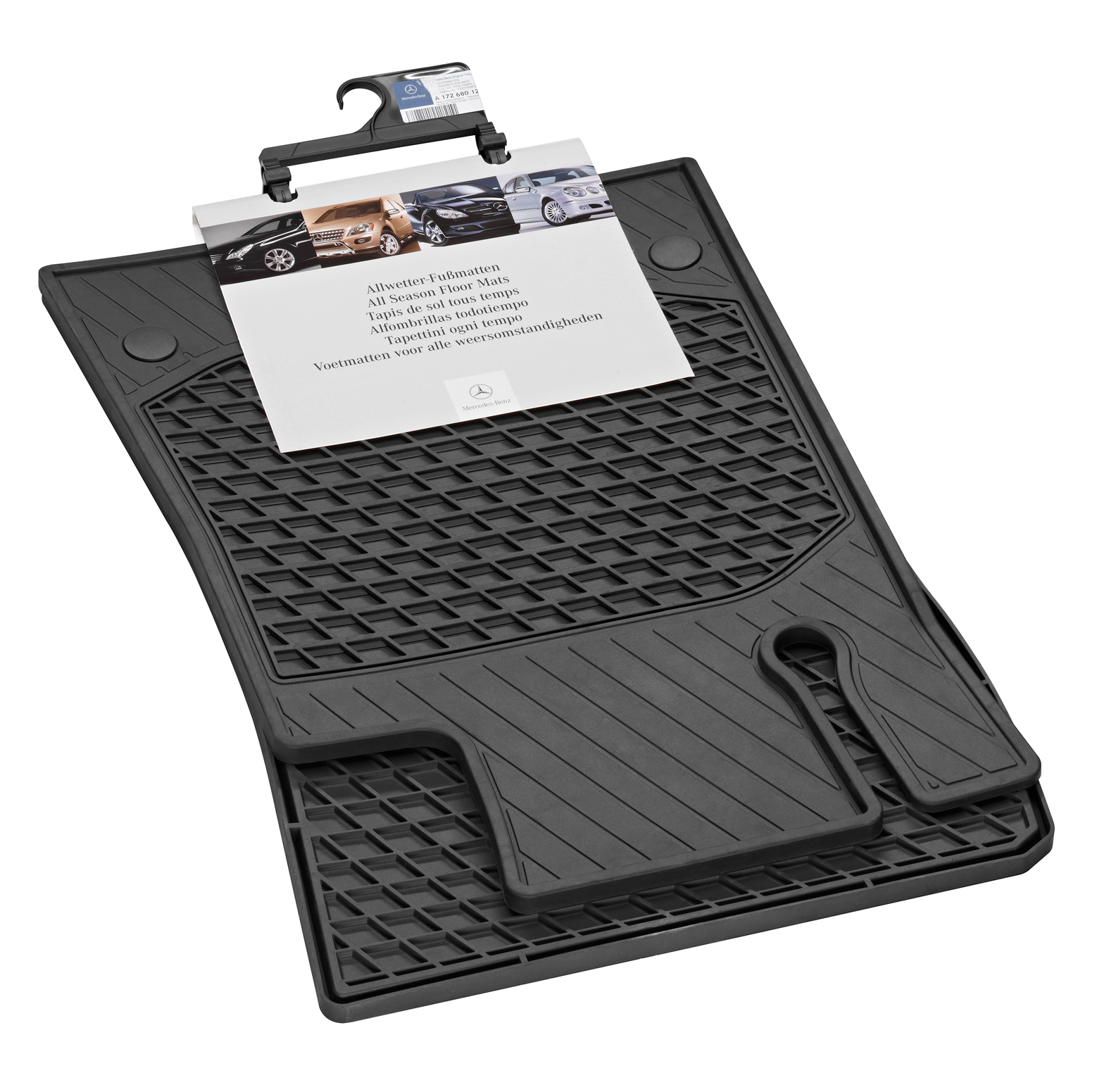All-season floor mats CLASSIC, Set, Set of 2 - LHD, black