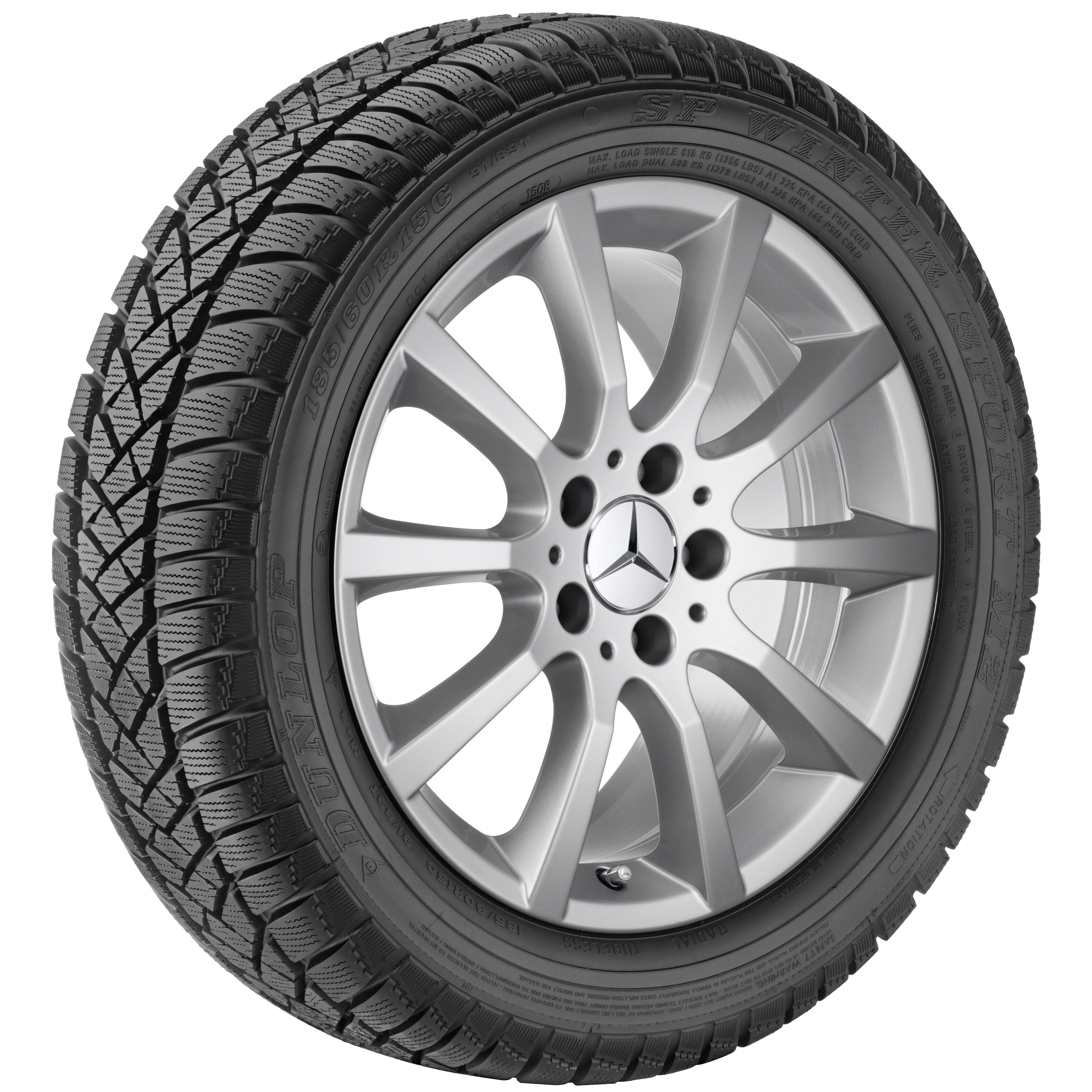 10-spoke wheel, 43.2 cm (17-inch) - 7,5 J x 17 ET 47, titanium silver