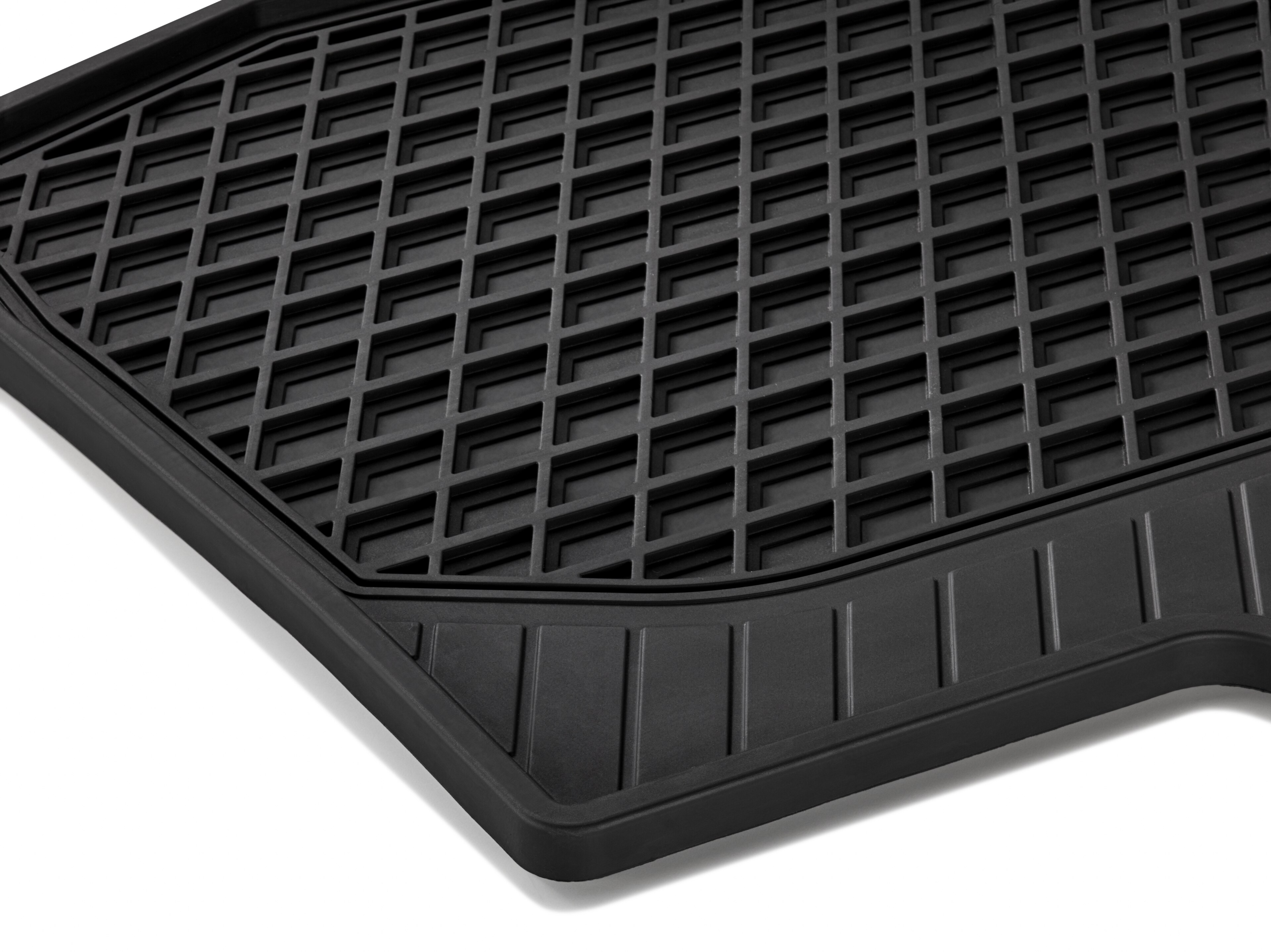 All-season floor mats Rear, Set of 2, Length 1 - LHD/RHD, black