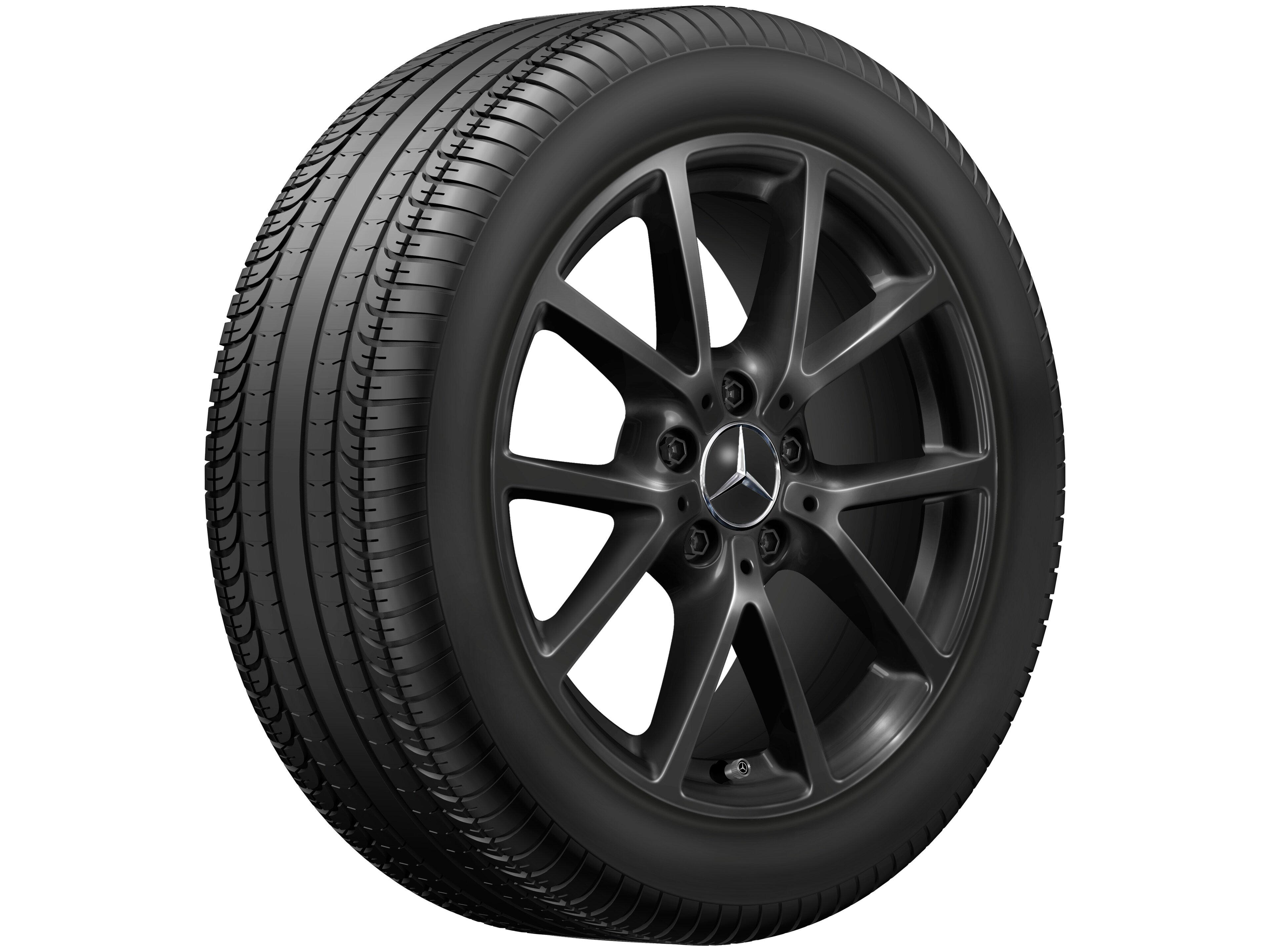 10-spoke wheel, 43.2 cm (17-inch) - 8 J x 17 ET 58, black
