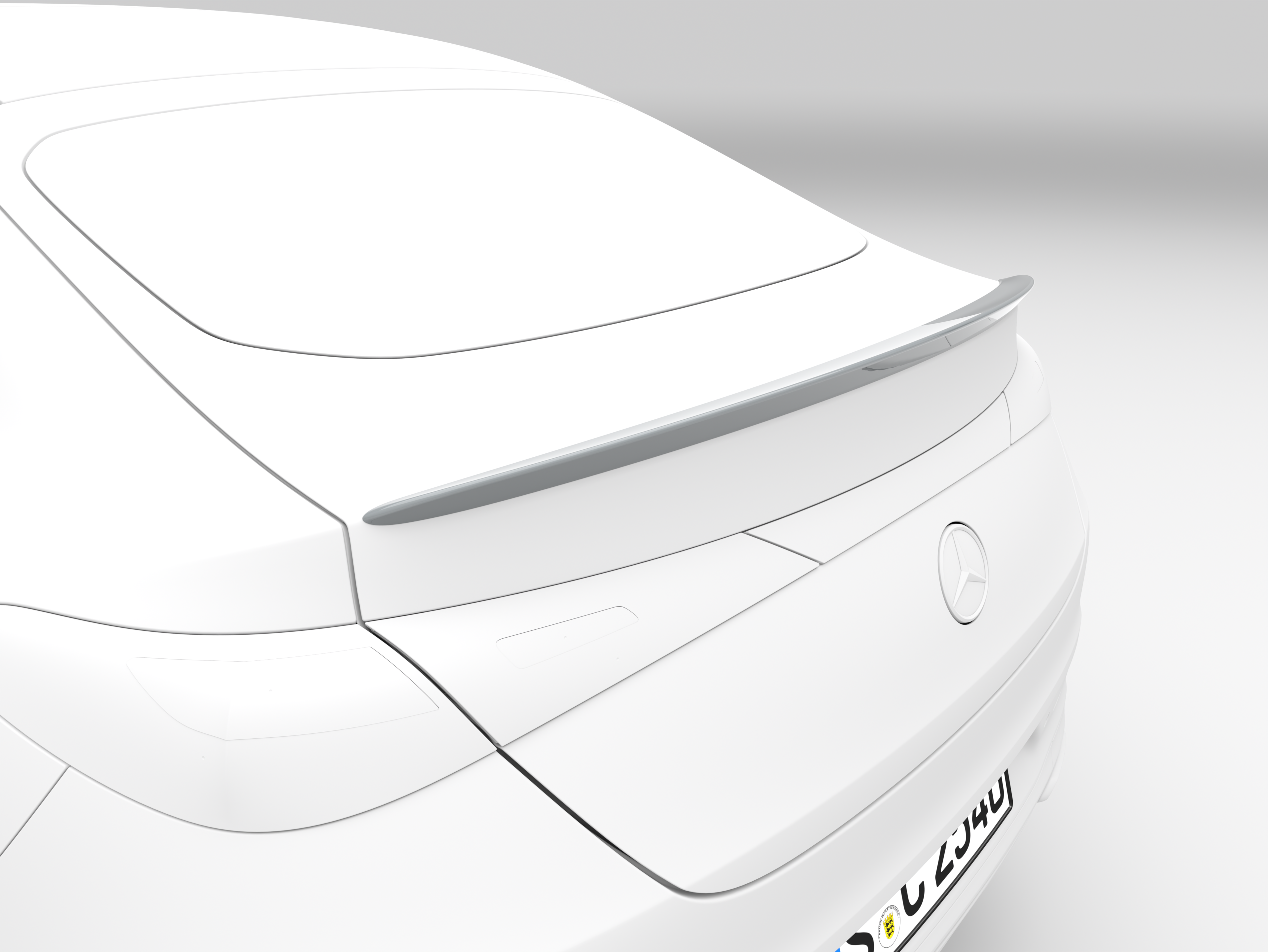 Rear spoiler - Polyurethane, primed