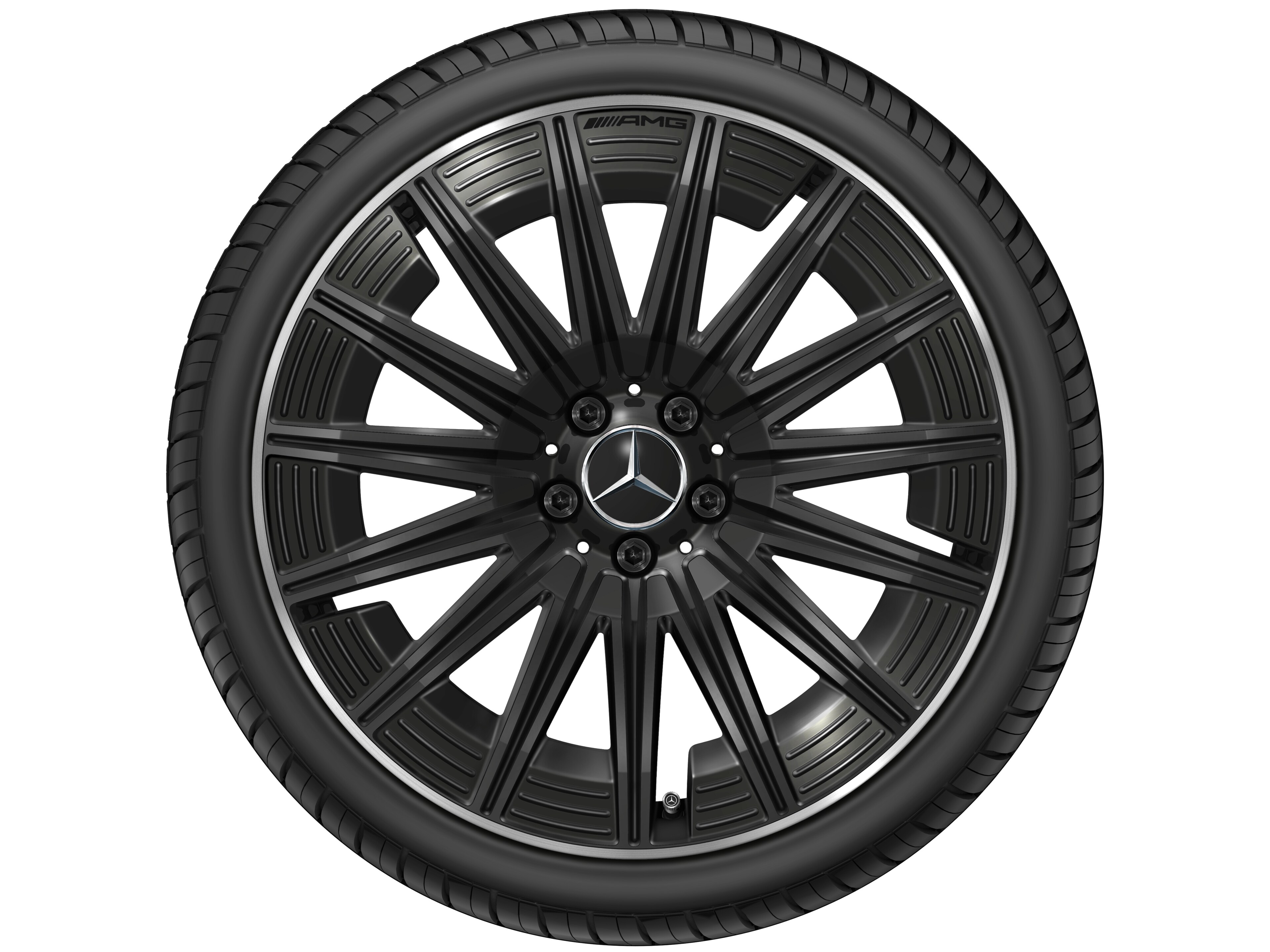 AMG multi-spoke wheel, 50.8 cm (20-inch), High-sheen rim flange - 9 J x 20 ET 60,5, black, high-sheen rim flange