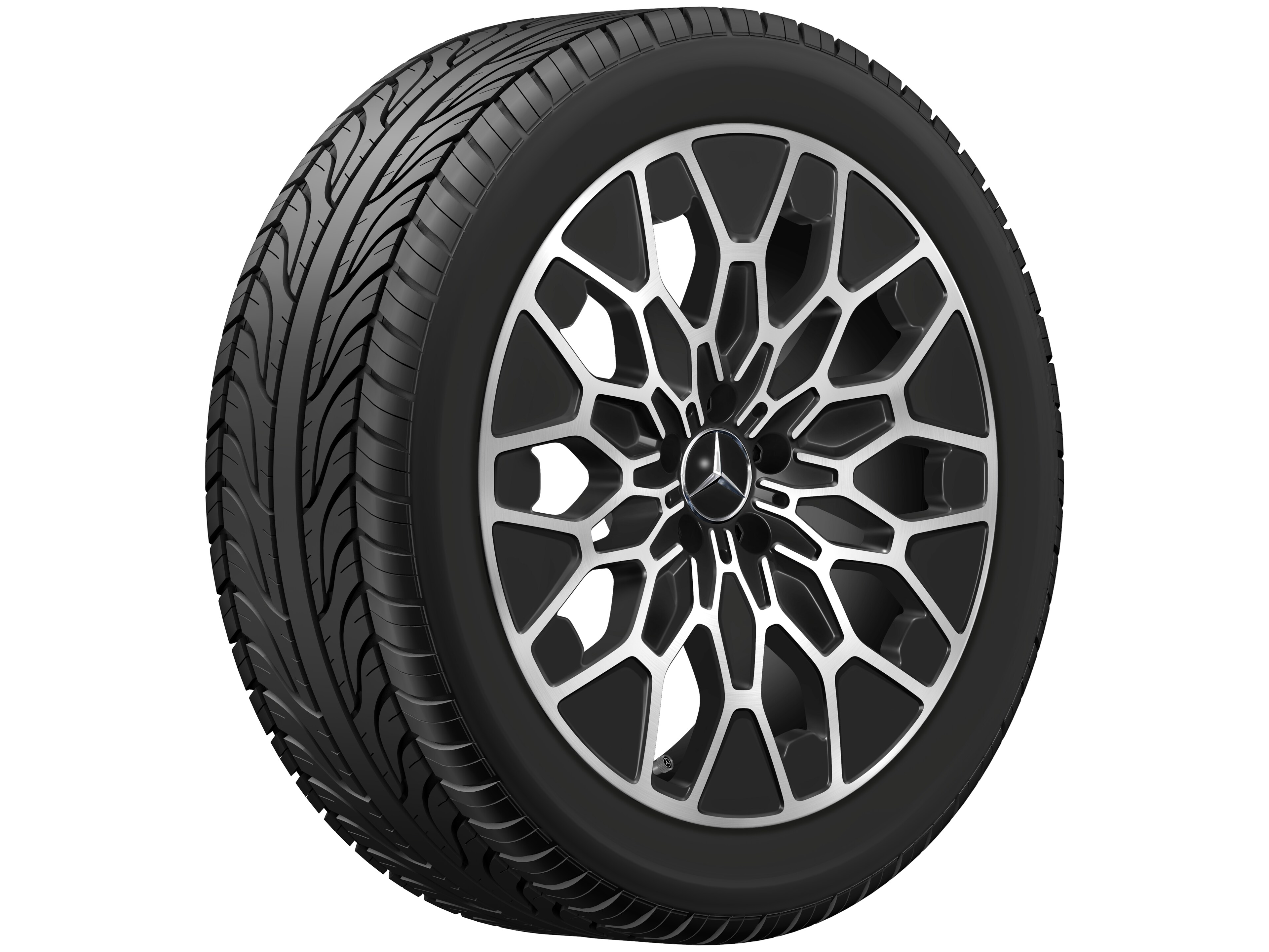 10-Y-spoke wheel, Aero, 50.8 cm (20-inch) - 8 J x 20 ET 32,7, black, high-sheen
