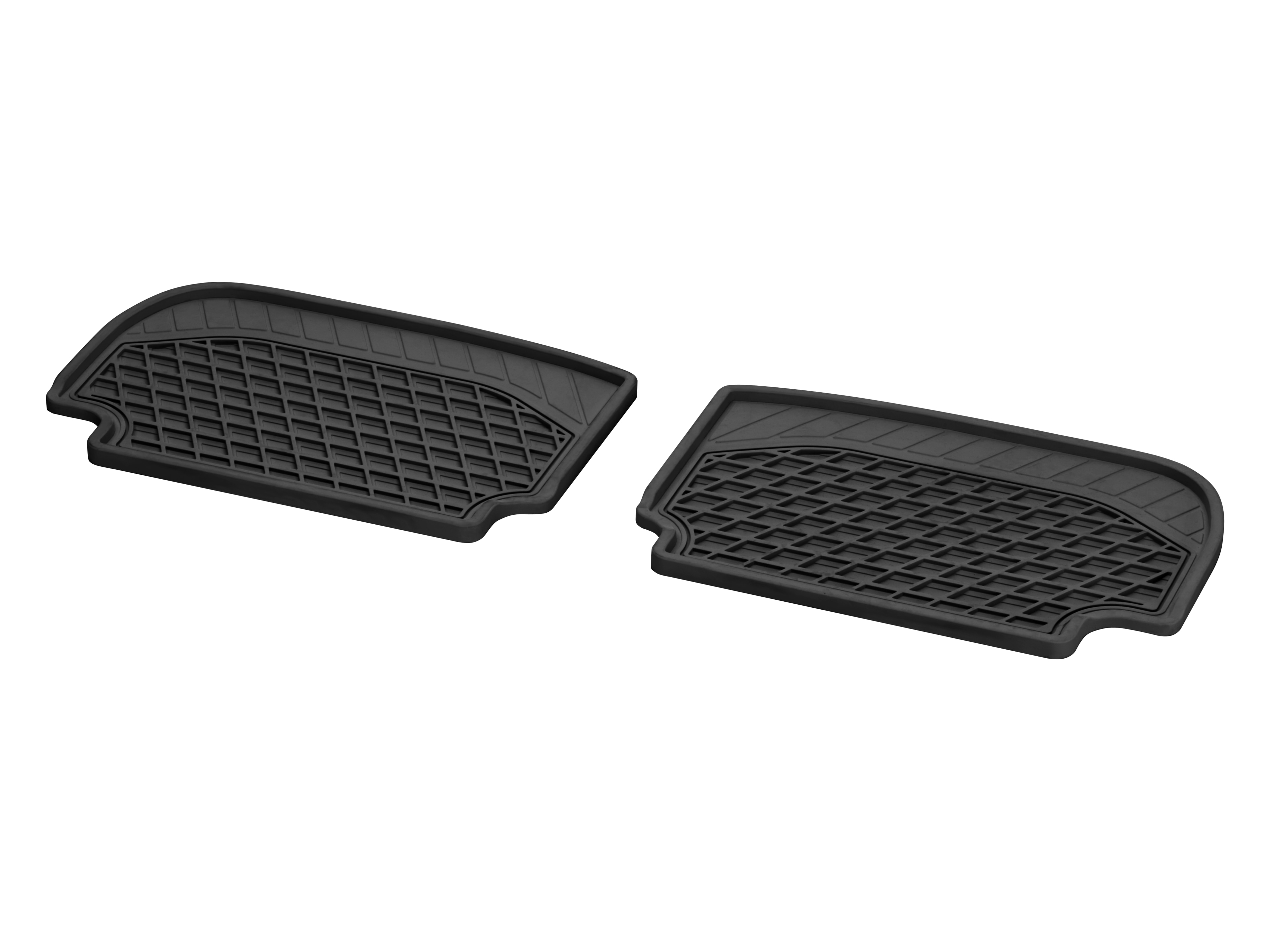 All-season floor mats CLASSIC, Rear, Set of 2 - LHD/RHD, black