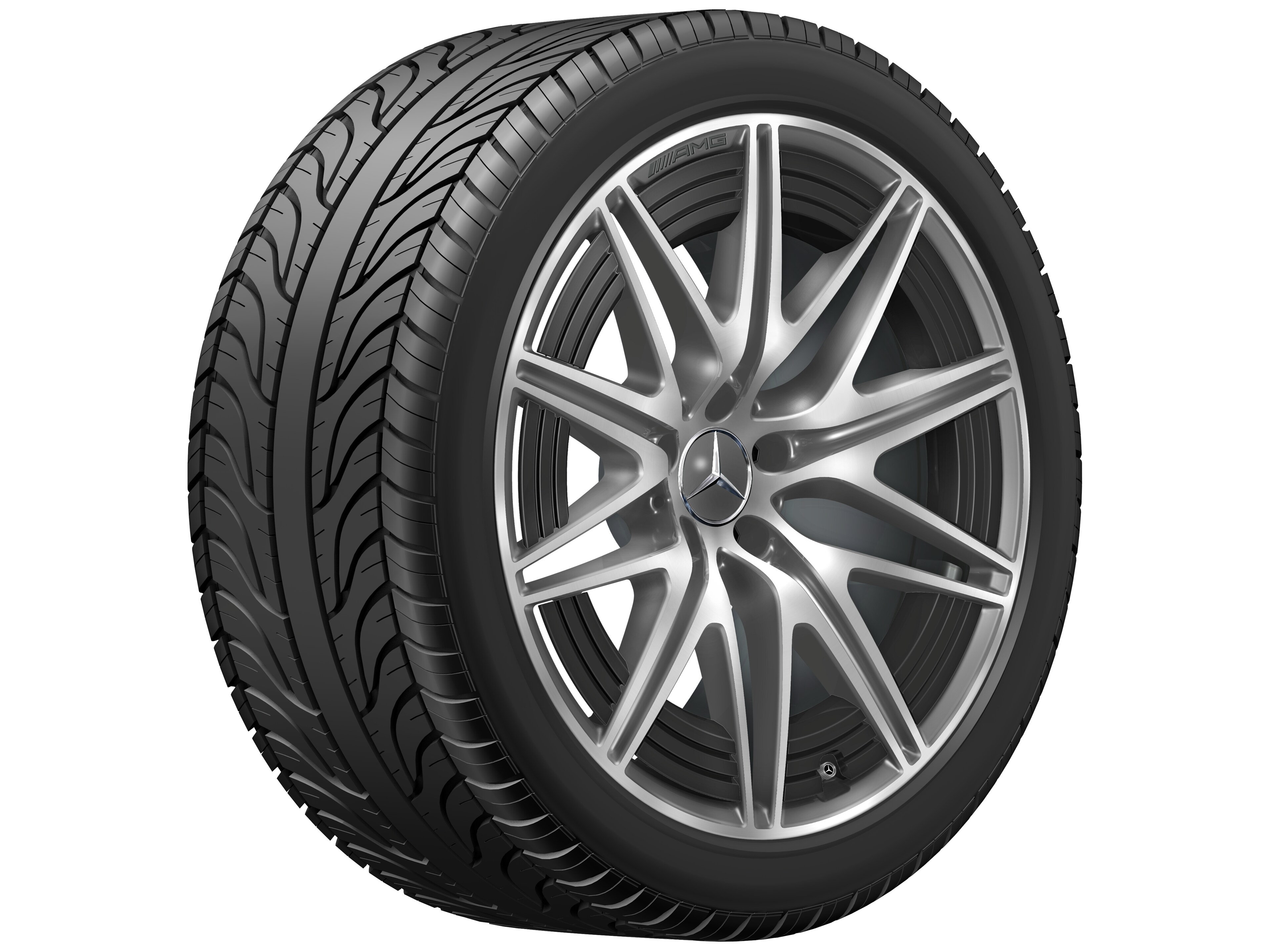 AMG 10-spoke wheel, 50.8 cm (20-inch) - 10,5 J x 20 ET 42, tantalite grey, high-sheen