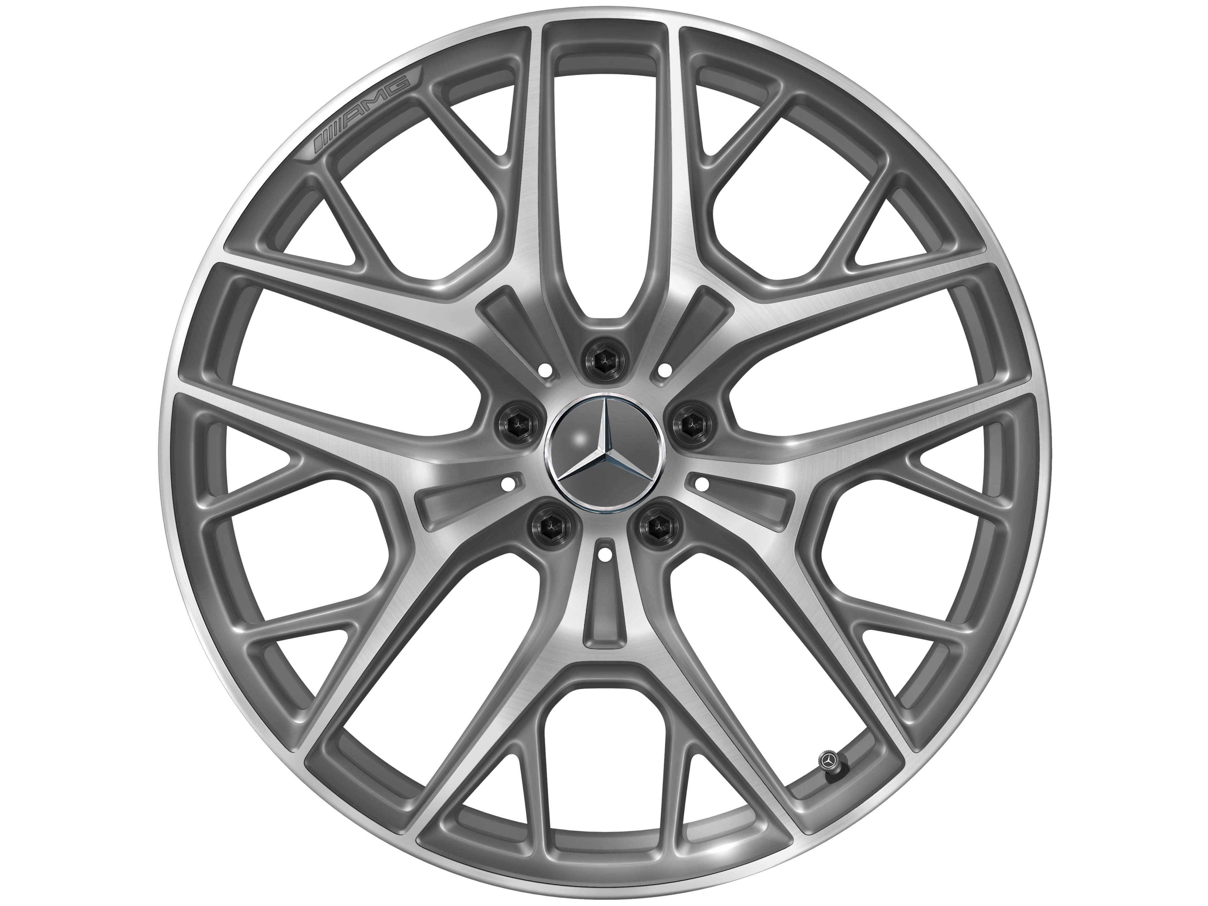 AMG light-alloy wheel, in cross-spoke design, 50.8 cm (20-inch) - 9 J x 20 ET 34, himalaya grey, high-sheen