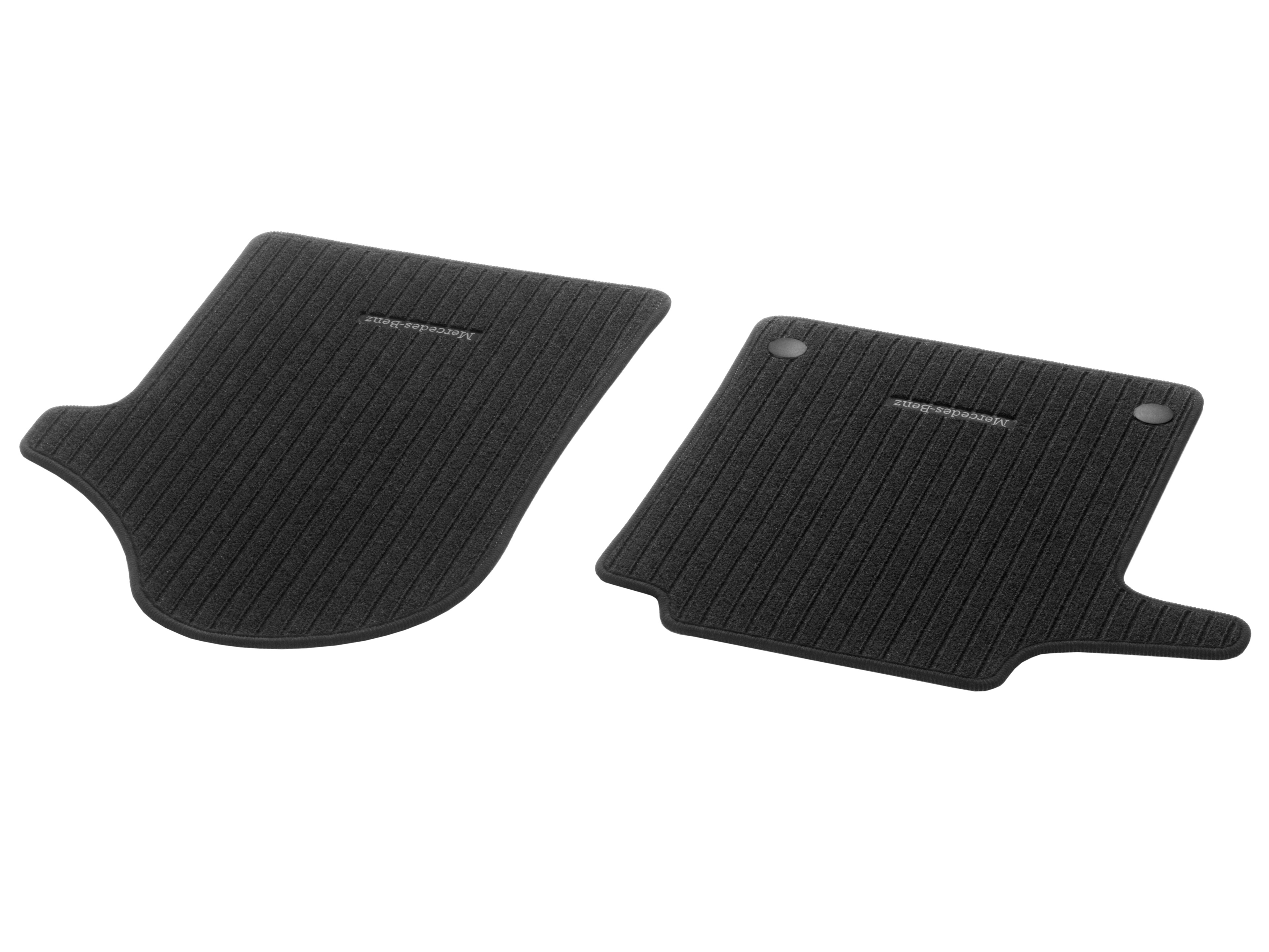Rep mats, Driver & front passenger's mat, Set of 2 - LHD, black