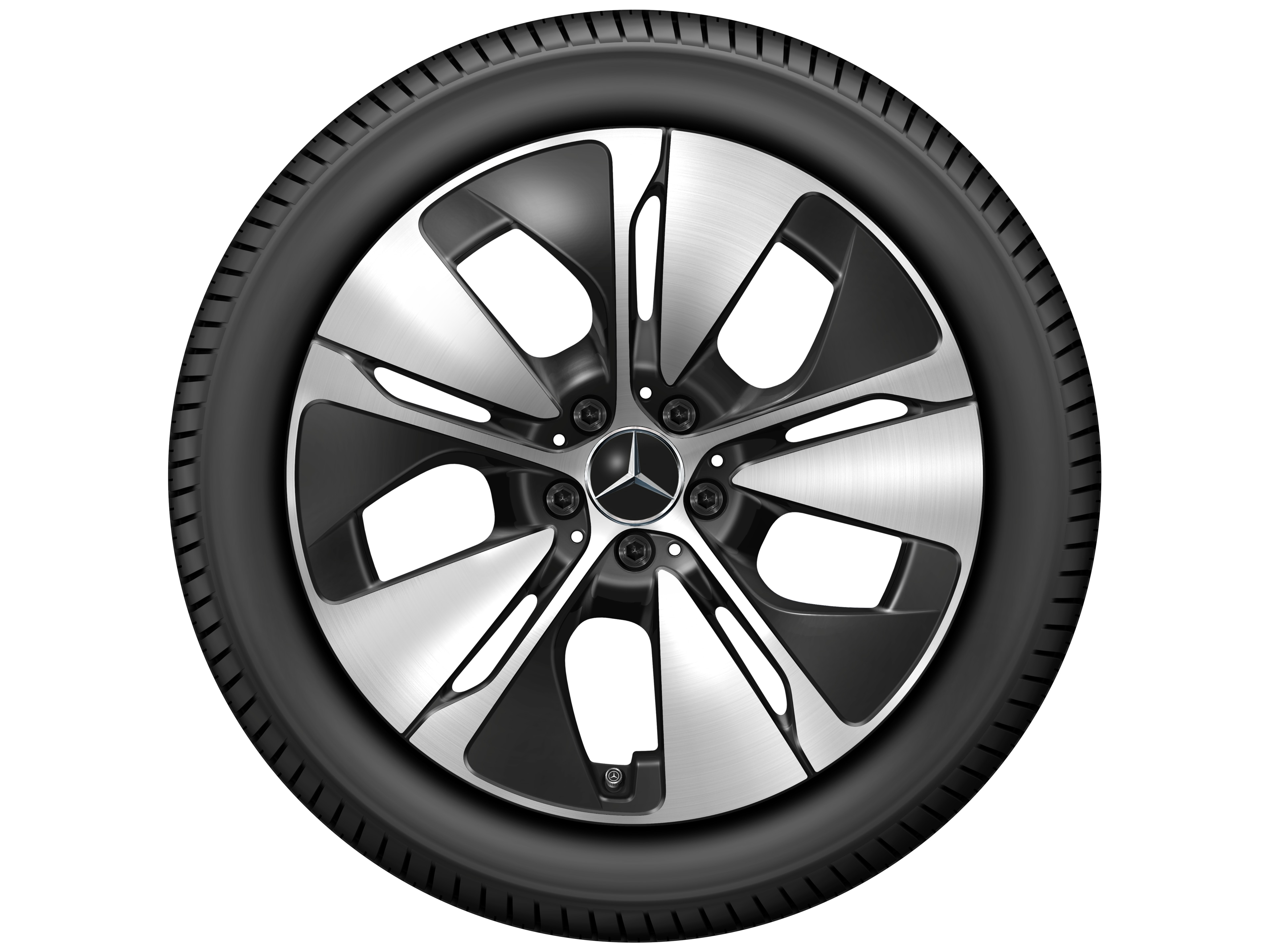 5-spoke wheel, Aero, 48.3 cm (19-inch) - 8,5 J x 19 ET 35,5, black, high-sheen