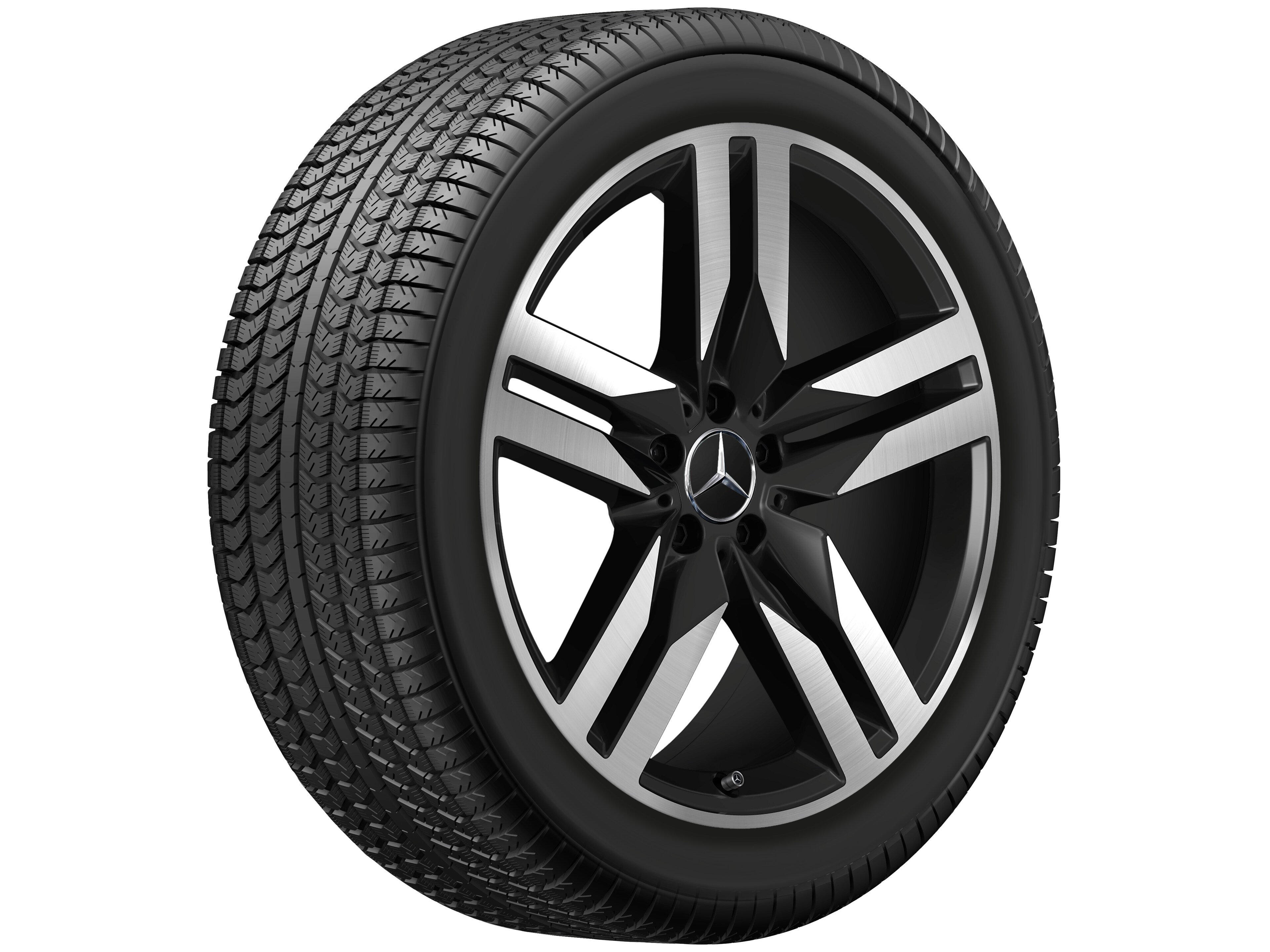5-twin-spoke wheel, 50.8 cm (20-inch), High-sheen finish - 8,5 J x 20 ET 40, matt black, high-sheen