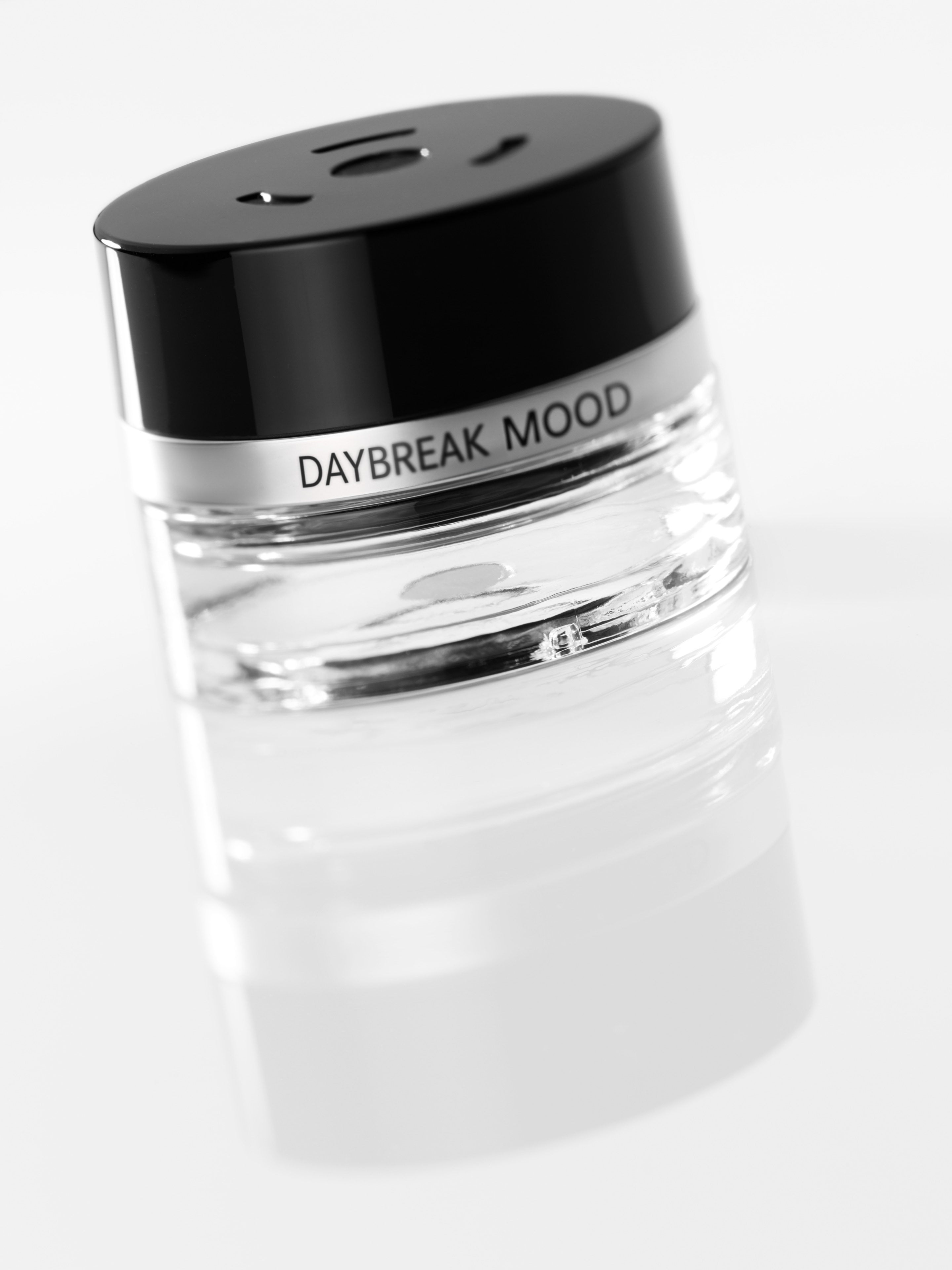 Flakon, DAYBREAK MOOD - transparent / schwarz, Glas, 15 ml