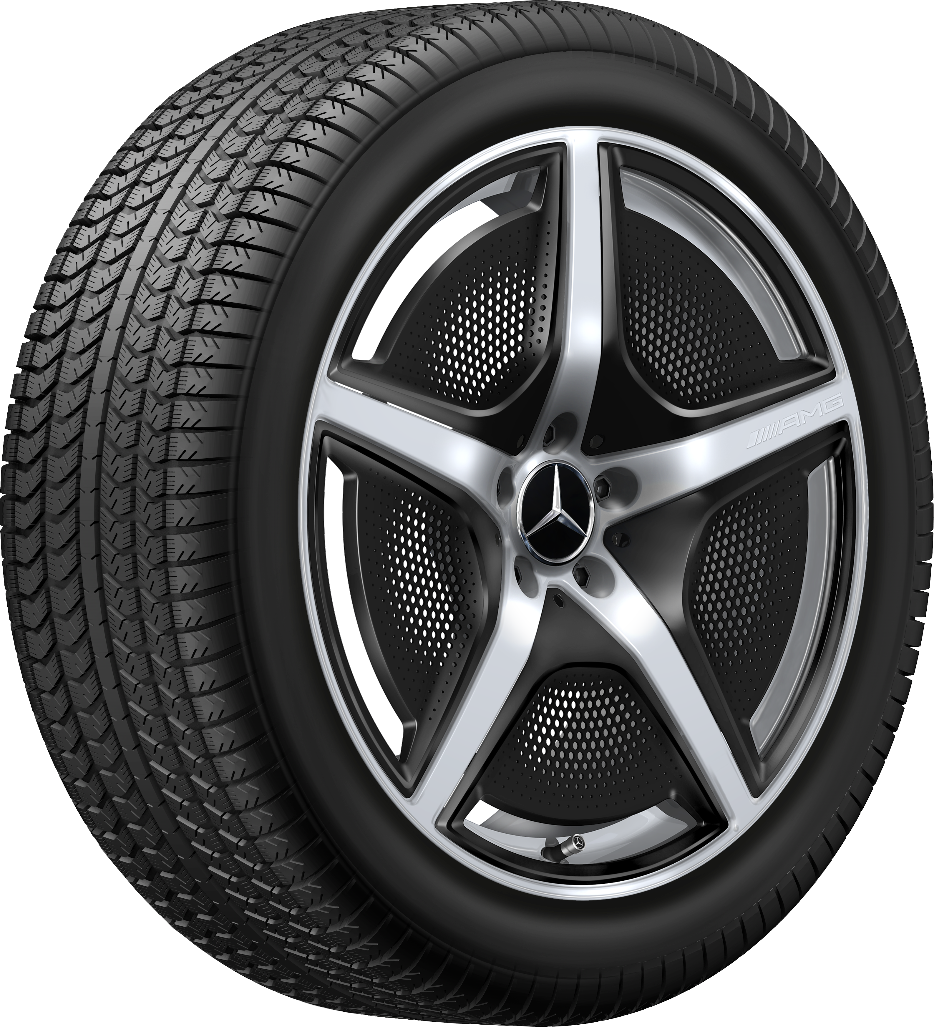 AMG 5-spoke wheel, 50.8 cm (20-inch) - 10 J x 20 ET 66, vanadium silver, high-gloss