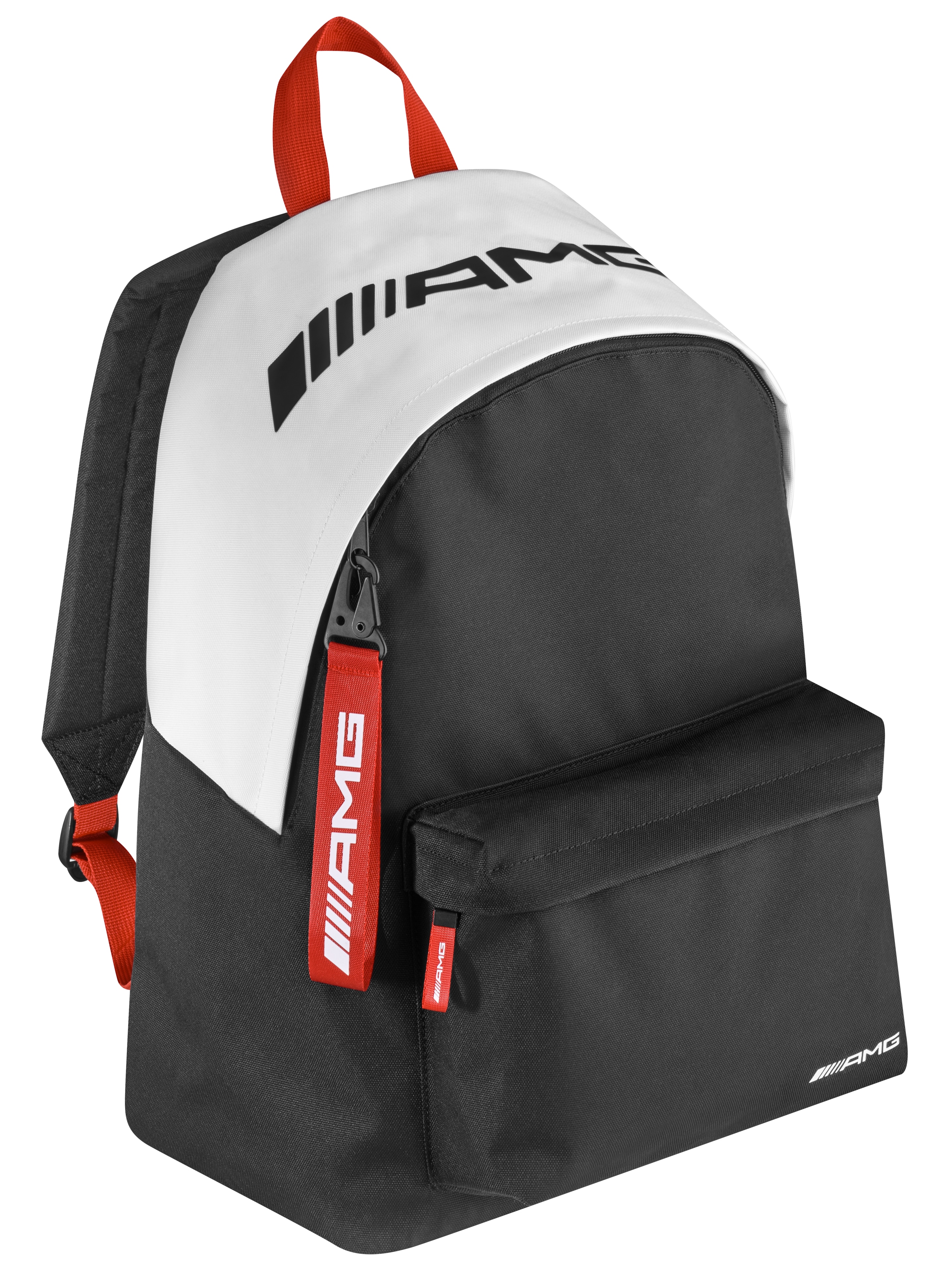 AMG rucksack - black / white / red, Polyester