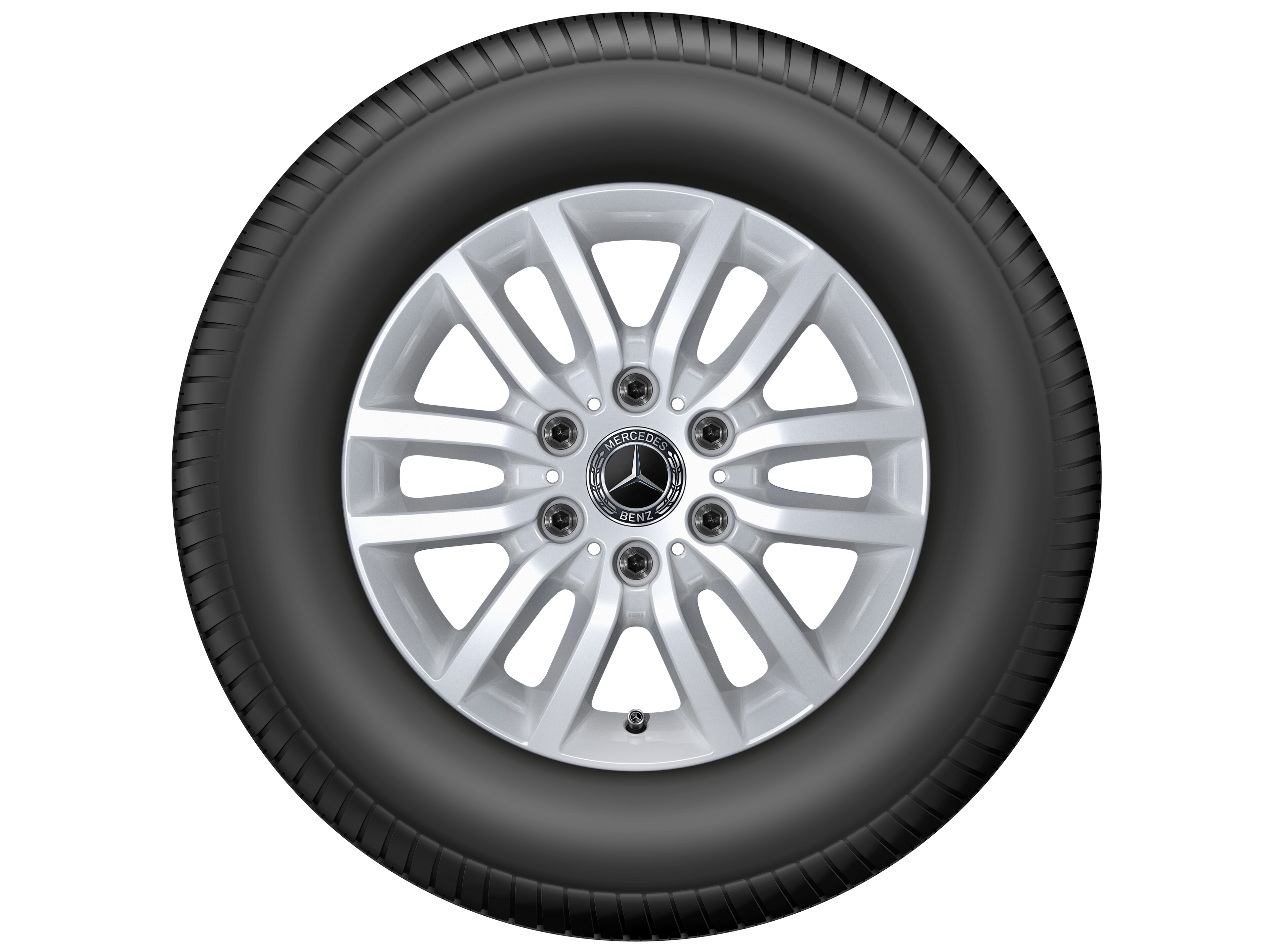 6-twin-spoke wheel, 40.6 cm (16-inch) - 6,5 J x 16 ET 54, vanadium silver, painted
