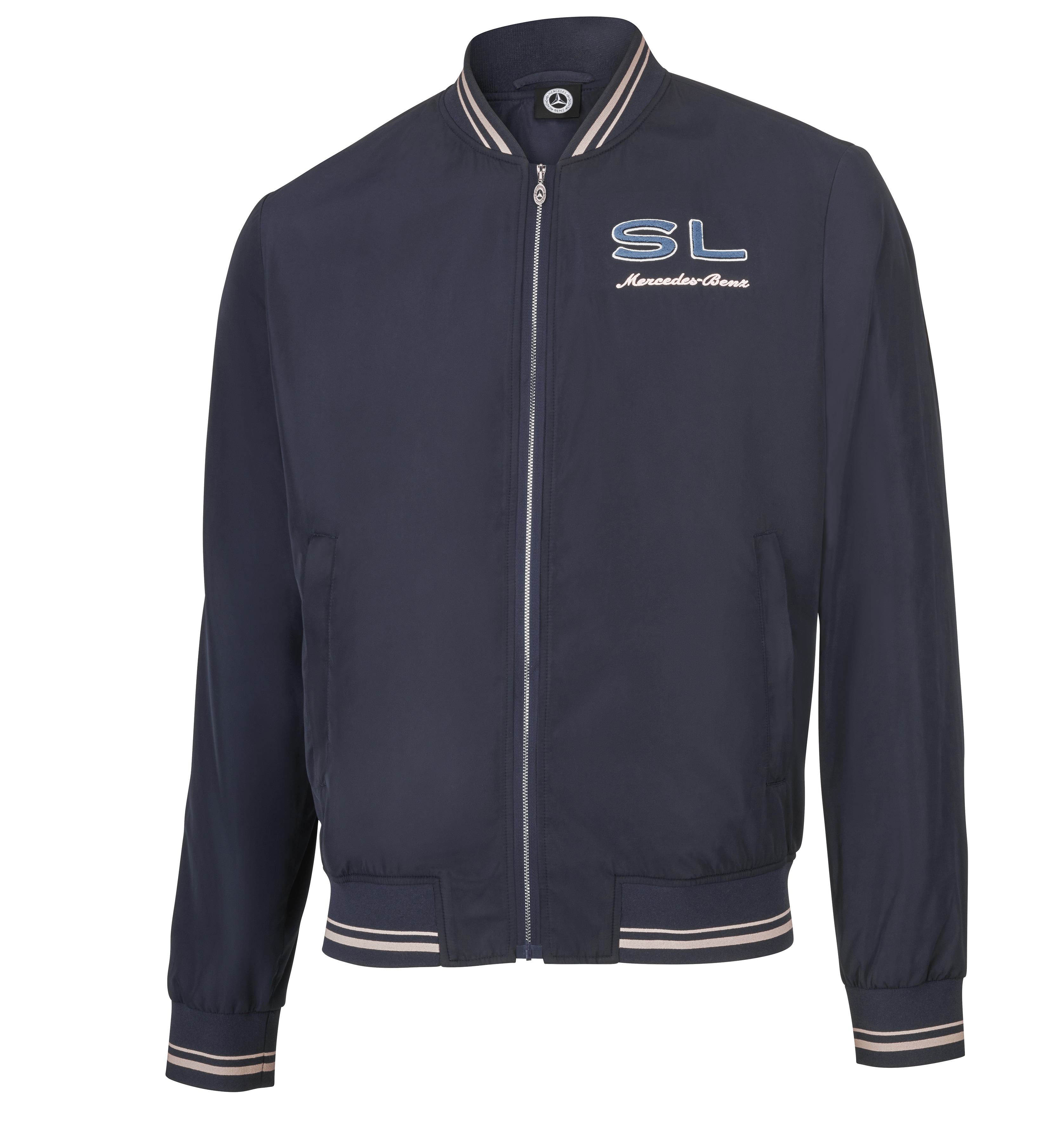 Men's bomber jacket - navy, L