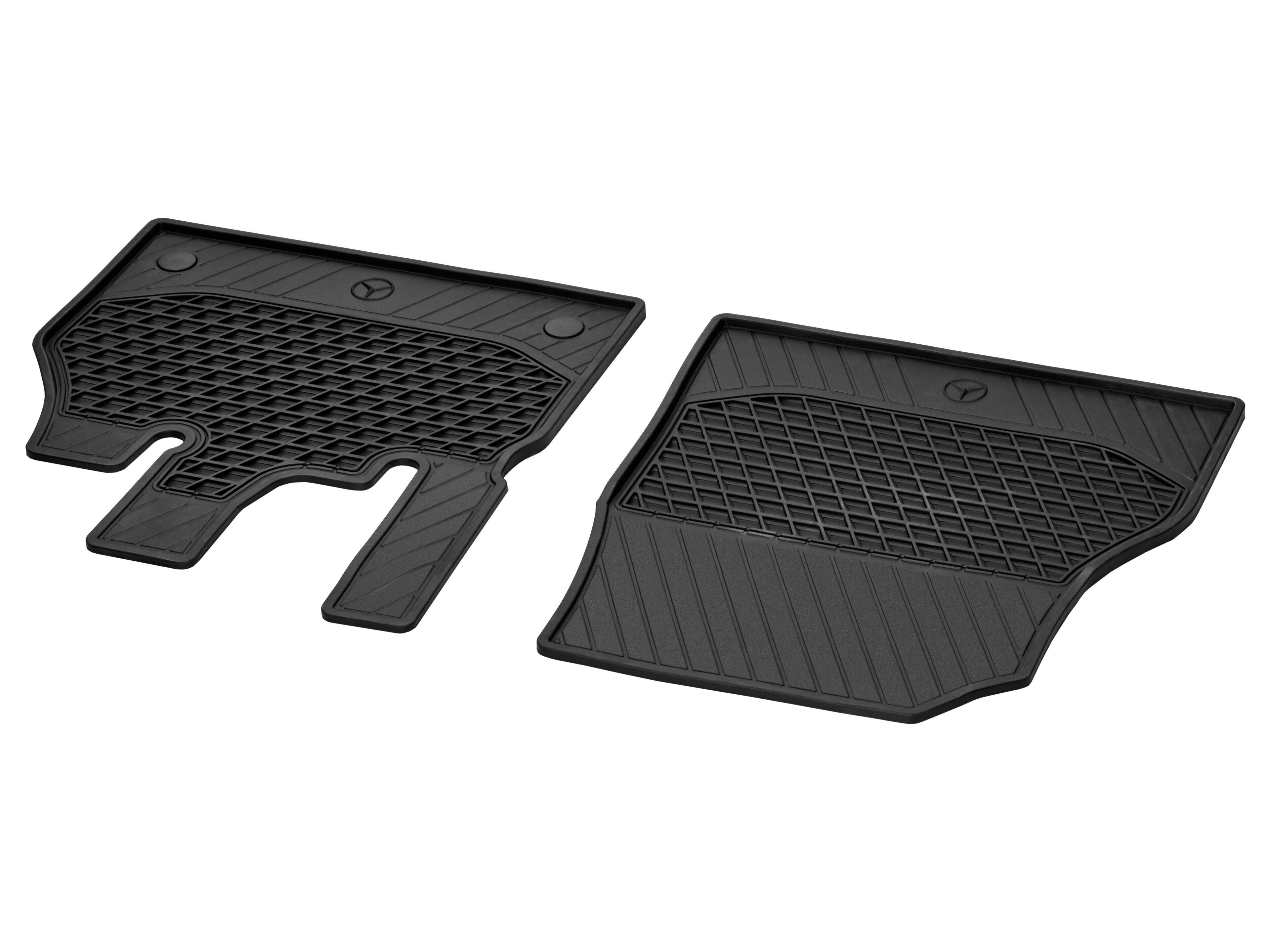 All-season floor mats Driver & front passenger's mat, Set of 2 - RHD, black