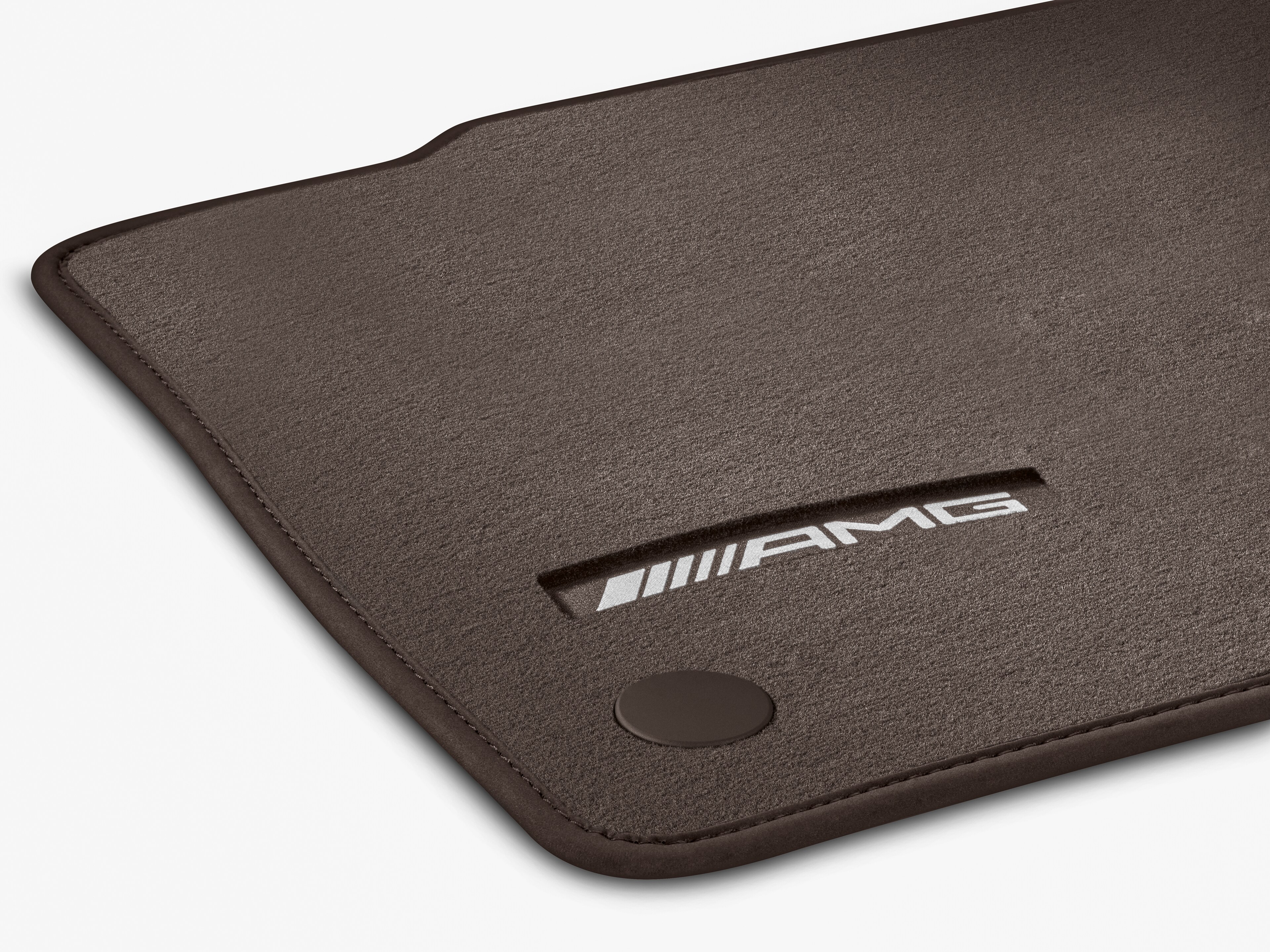 AMG velour floor mats, Set, Set of 4 - LHD, balao brown